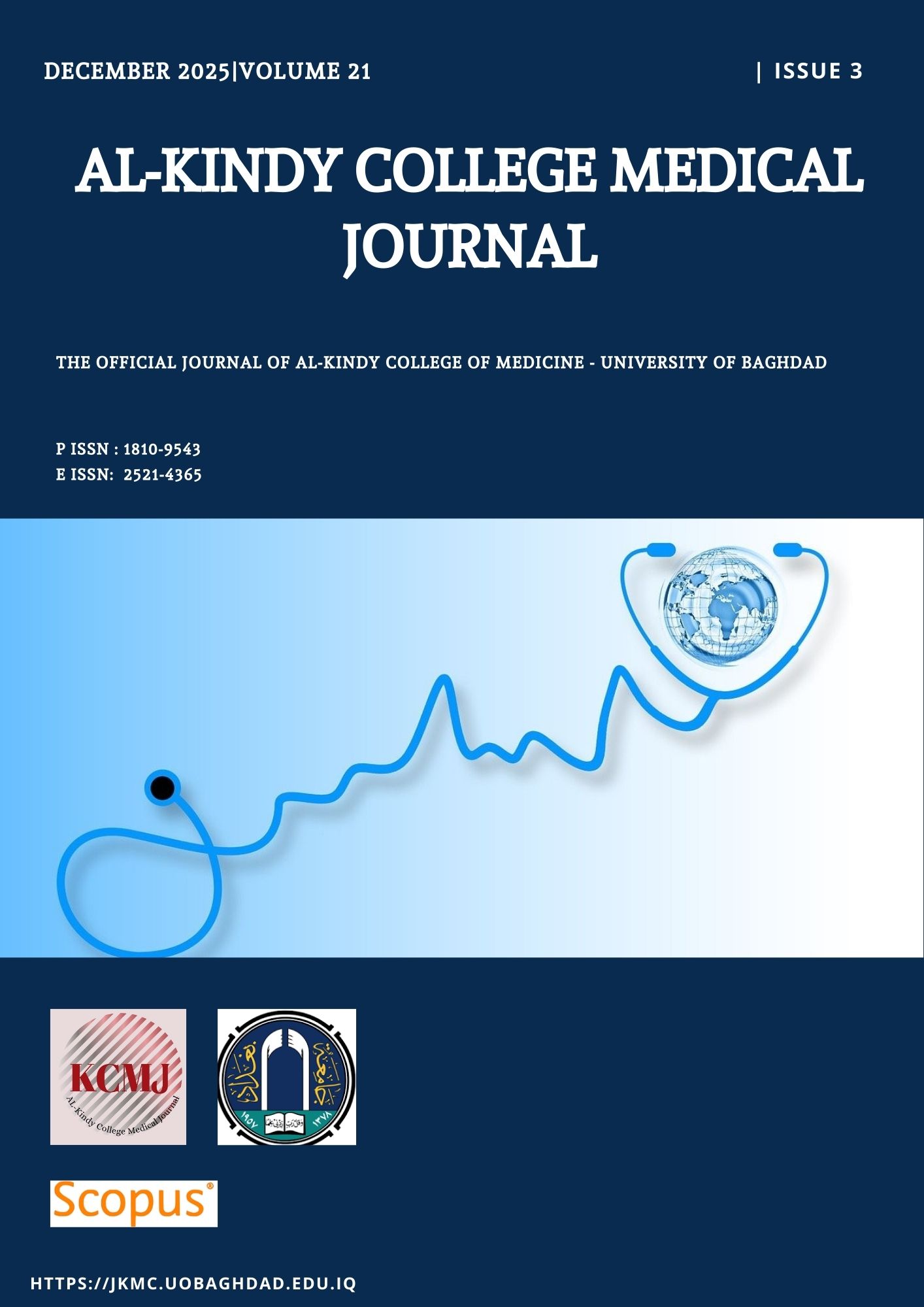 					View Vol. 21 No. 3 (2025): Al-Kindy College Medical Journal
				